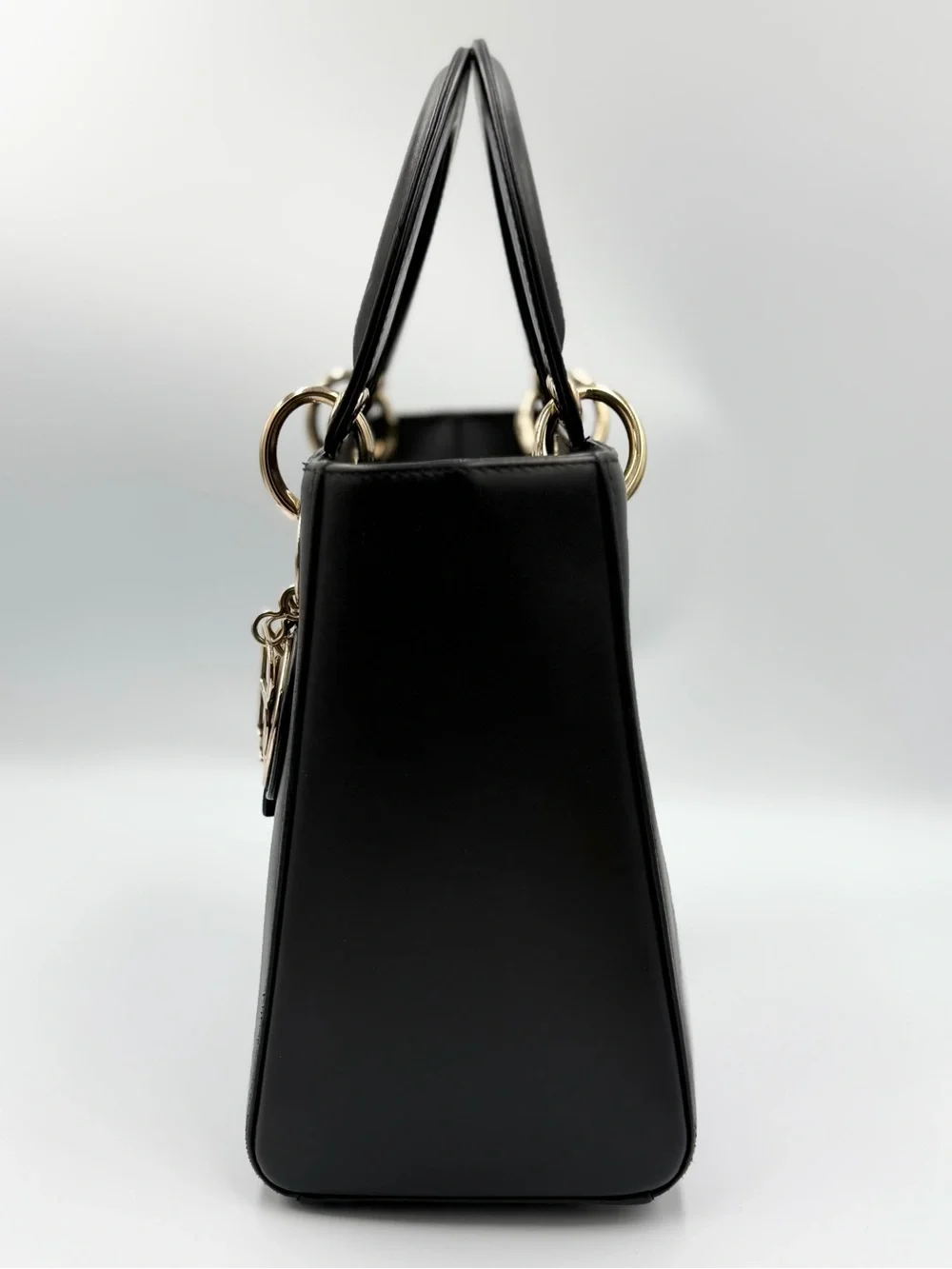 Christian Dior Limited Edition Black Lady Dior With Cannage Pockets